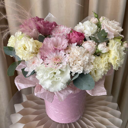 Композиция в розовом цилиндре 🌸