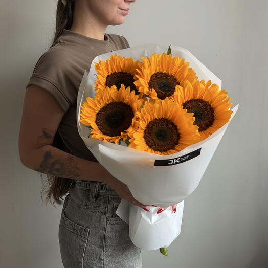 Моно букет из солнышек🌻💛