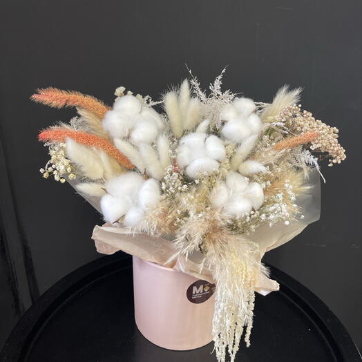 A box of dried flowers