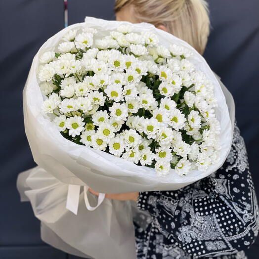 Букет из 15 хризантем