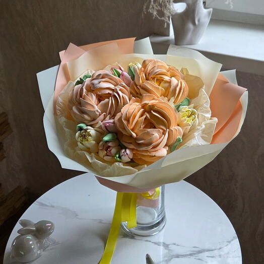 Букет из зефирных пионов 🧡