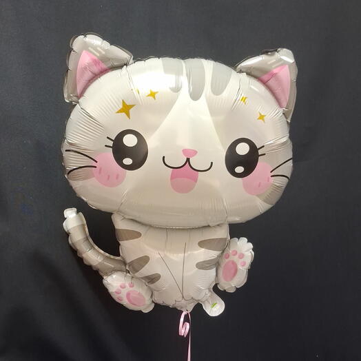Шар фольгированный котик