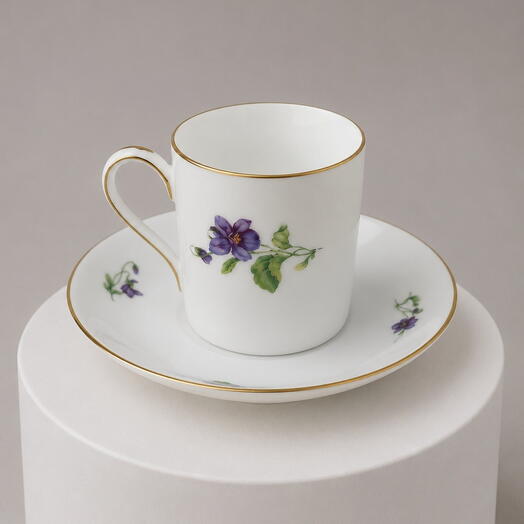 Винтажная кофейная пара Rosenthal Фиалки