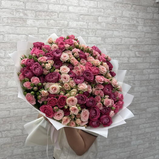 Букет из кустовых роз микс 🥰🥰🥰
