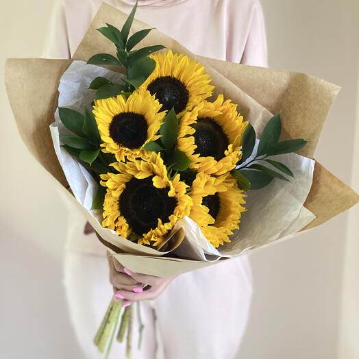 Букет с подсолнухами 🌻 букет к 1 сентября