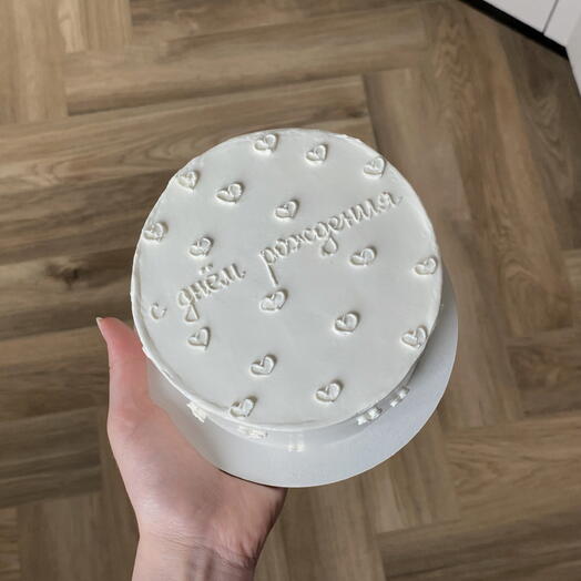 Бенто торт «с днём рождения 🤍»
