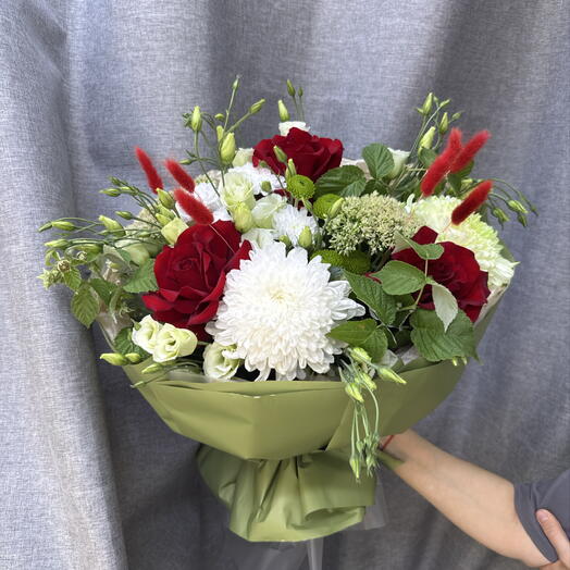 Букет для любимой ♥️с красной розой