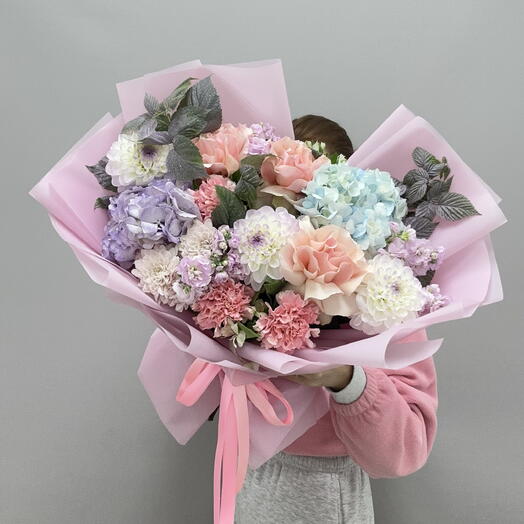Букет авторский «Зефир» 🩵💓