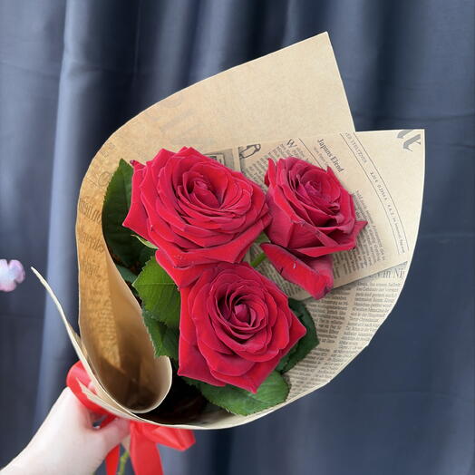 Букет из трех розочек (23)
