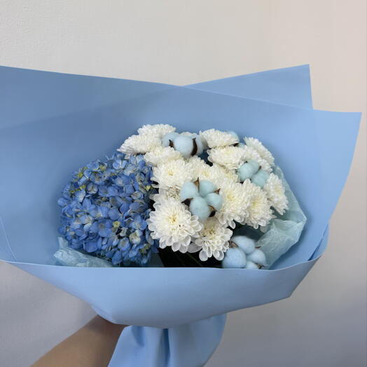 Букет с хлопком