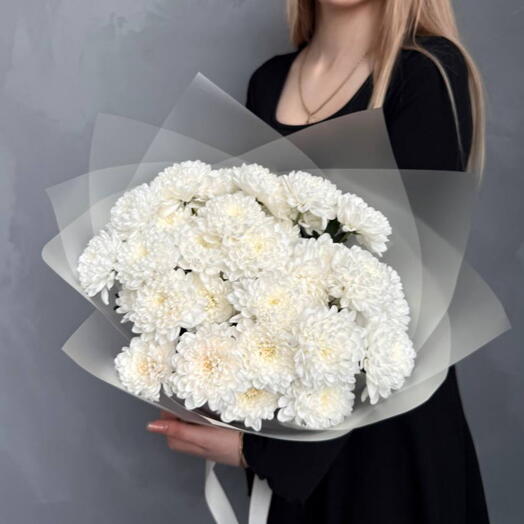 Букет из 5 хризантем