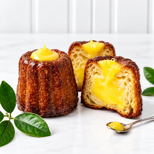 канеле с лимонной начинкой