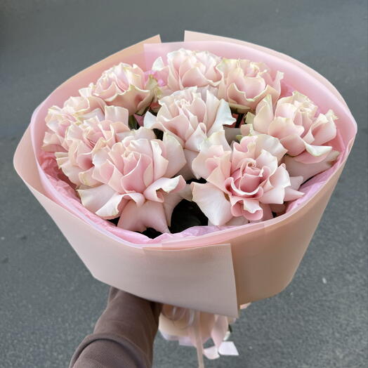 Букет из французских роз Пинк Мондиаль🌸