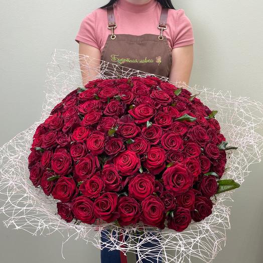 101 красная роза