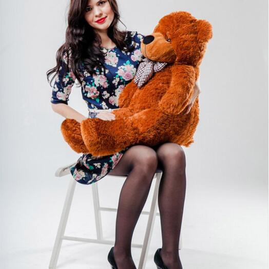 Large chocolate teddy bear 100 cm