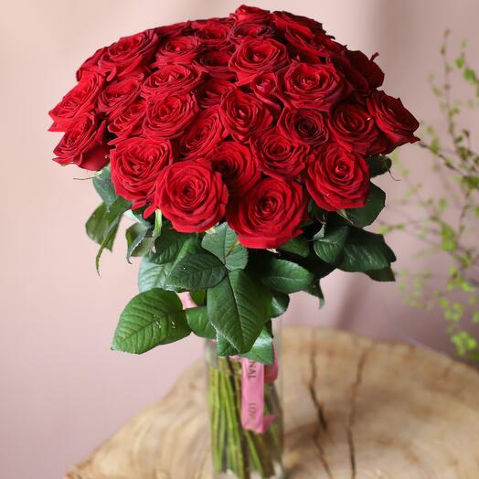 Bouquet of 35 red roses