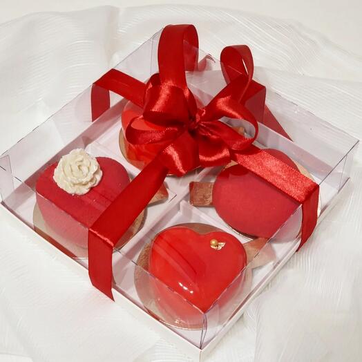 Pasteles de mousse 4pcs