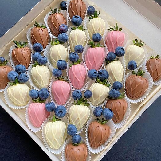 Strawberries in Belgian chocolate