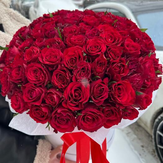 Кения 45 роз в коробке