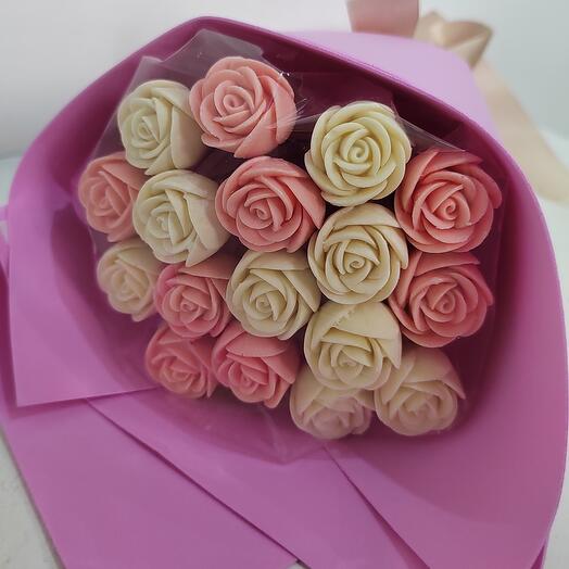 Rosas de chocolate