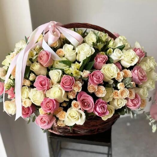 Cesta de flores