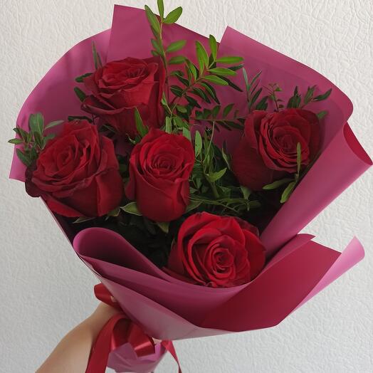 Ramo de piropos de rosas rojas