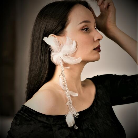 Mono pendiente de Plumas