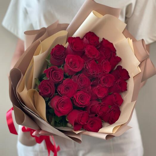 Ramo de 25 rosas rojas
