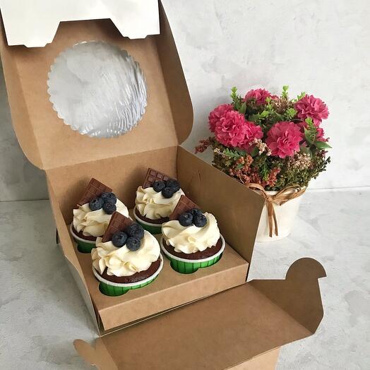 Cupcakes 4 piezas