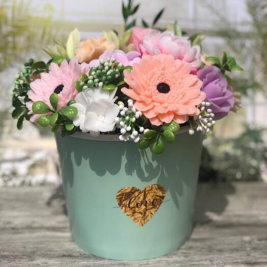 ЯРКАЯ ЖИЗНЬ - Букет из мыла 🌺На  День рождения 💜 Подарок на свадьбу, для дома и уюта
