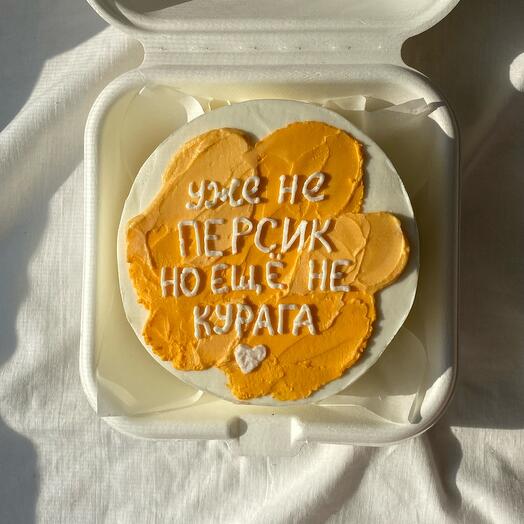 Бенто торт «Ещё не персик»