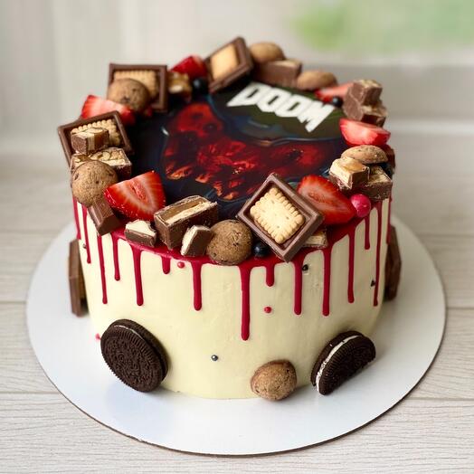 Шоколадный торт с картинкой