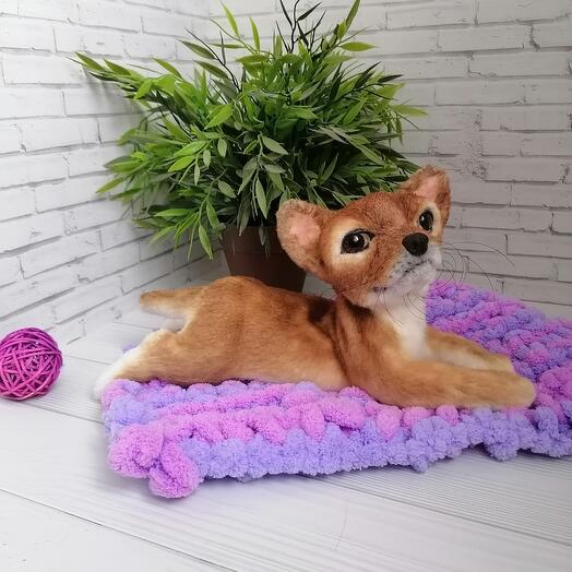 Игрушка Щенок Чихуахуа на гибком каркасе