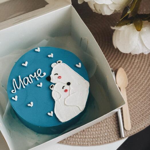 Pastel de Bento con una imagen de "Mamá"