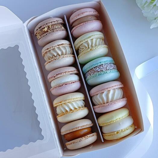 Conjunto de macarrones 10 piezas 10 sabores