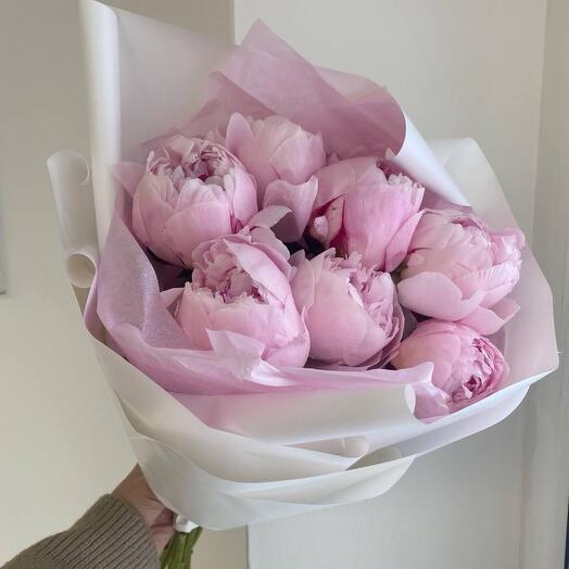 Пионы розовый 7