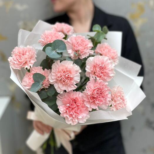 ♥️Нежные и стойкие диантусы в оформлении с эвкалиптом