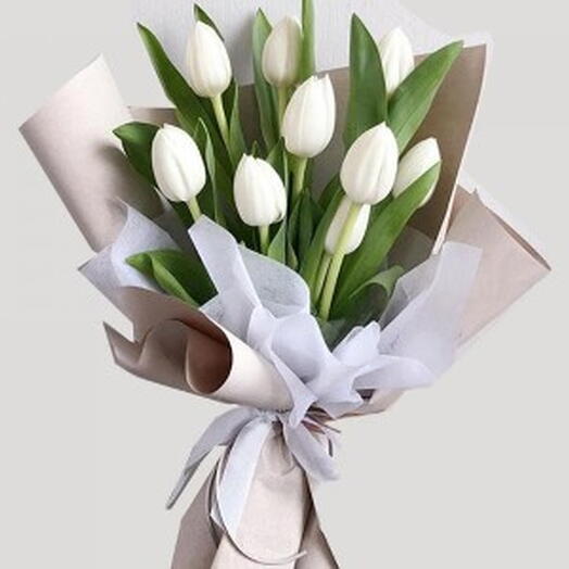 White Tulips Bouquet