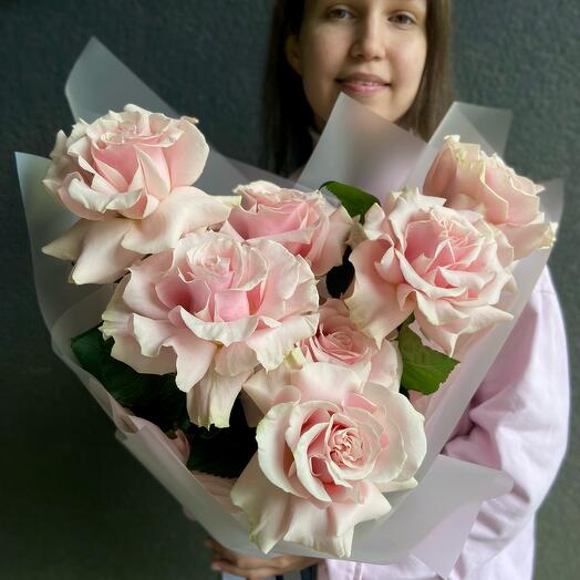 Ramo de rosas francesas rosa Mondial
