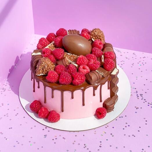 Birthday cake "Raspberry kinder" 2 kg