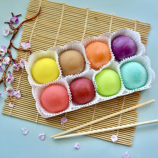 ¡Heath! "Ocho" Mochi-una variedad de los más tiernos postres de queso crema