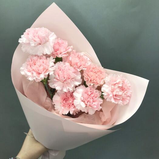 Букет из розовых диантусов 245