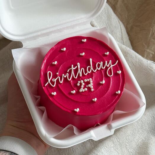 Бенто-торт birthday с цифрой из бусин (цифра ваша!)