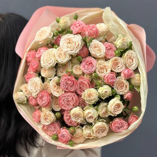 Ramo de rosas, 15 piezas, mezcla suave