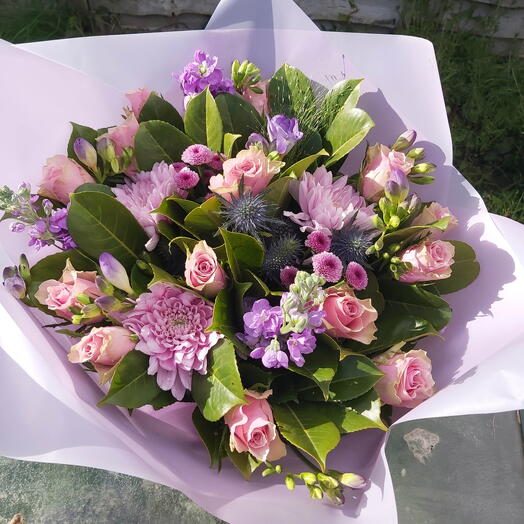 Purple and pink bouquet