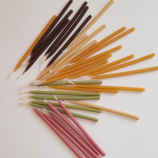 Набор свечей для торта ручной работы