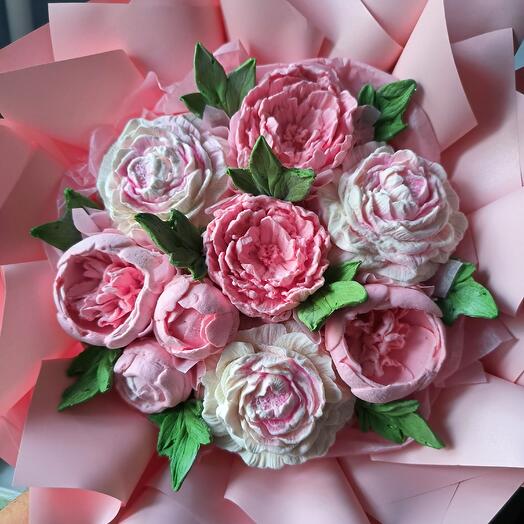 Зефірний букет ніжність півоній