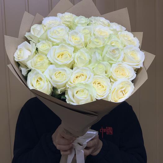 Rosas blancas 29 piezas