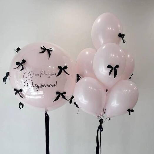 Composición de globos de helio