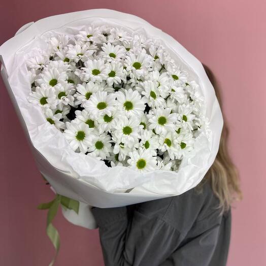 Букет из 15 кустовых хризантем